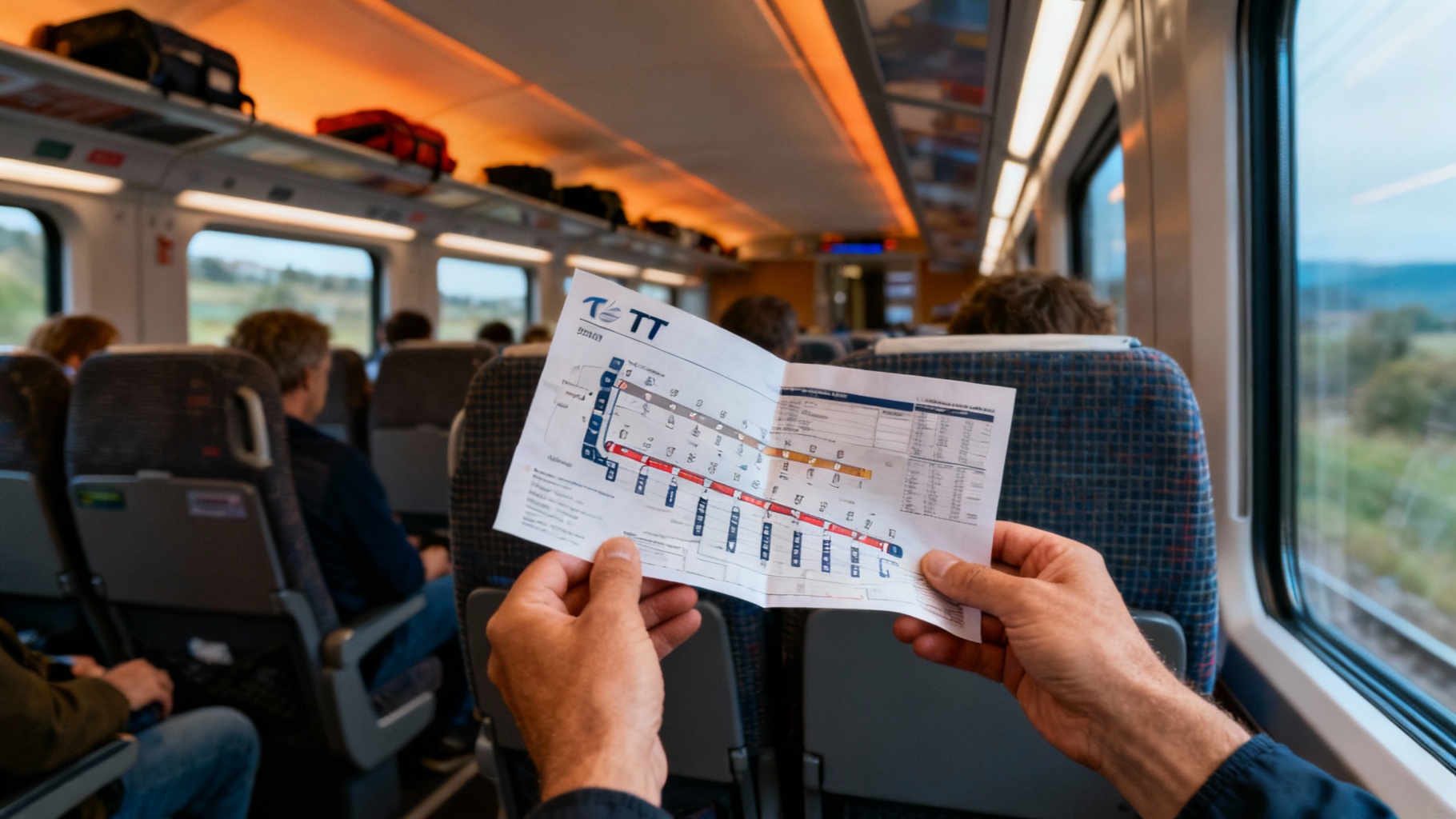 Découvrez le plan des places dans votre voiture TGV