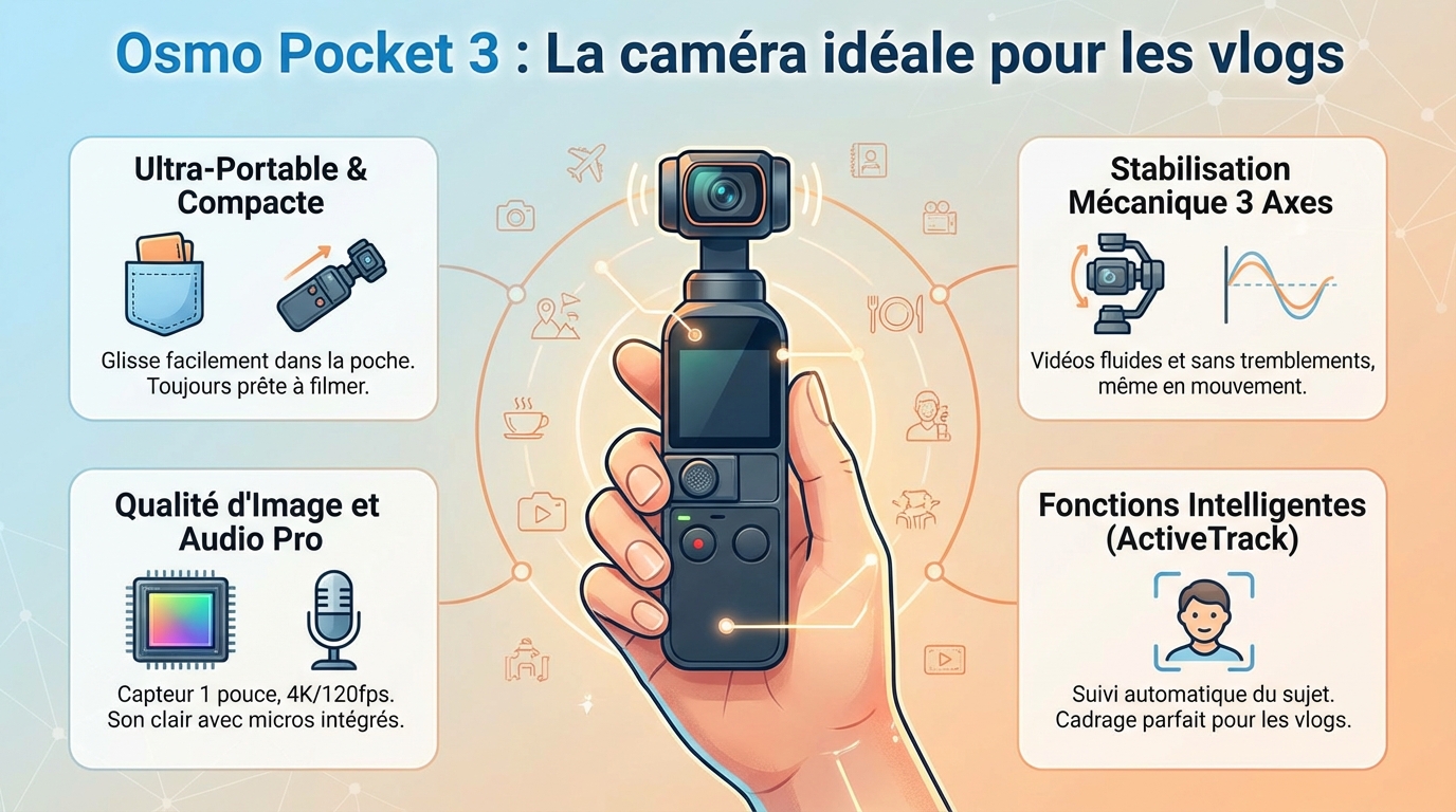 Avantages de l'Osmo Pocket 3