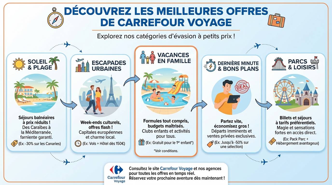 Les meilleures offres de Carrefour Voyage