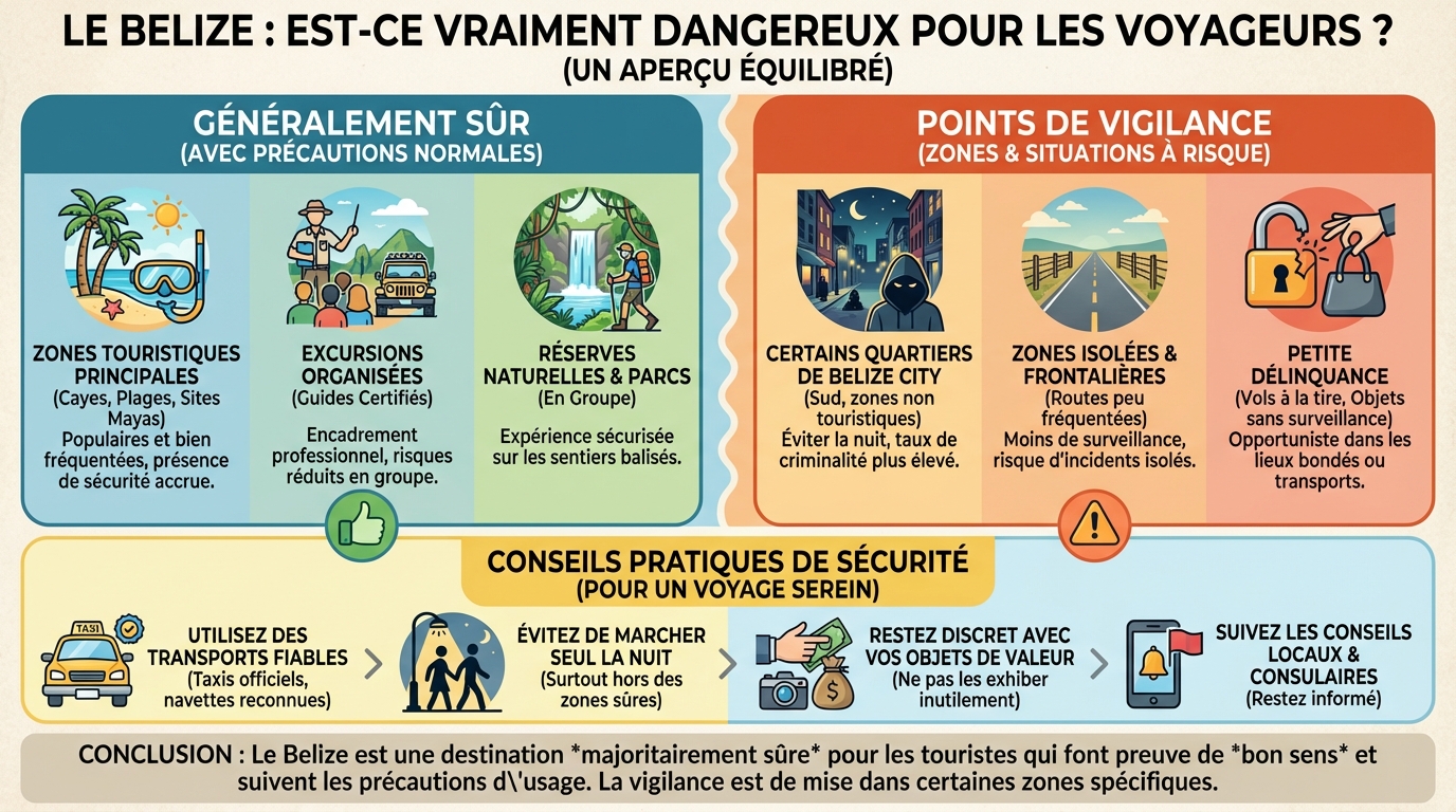 Les zones à éviter