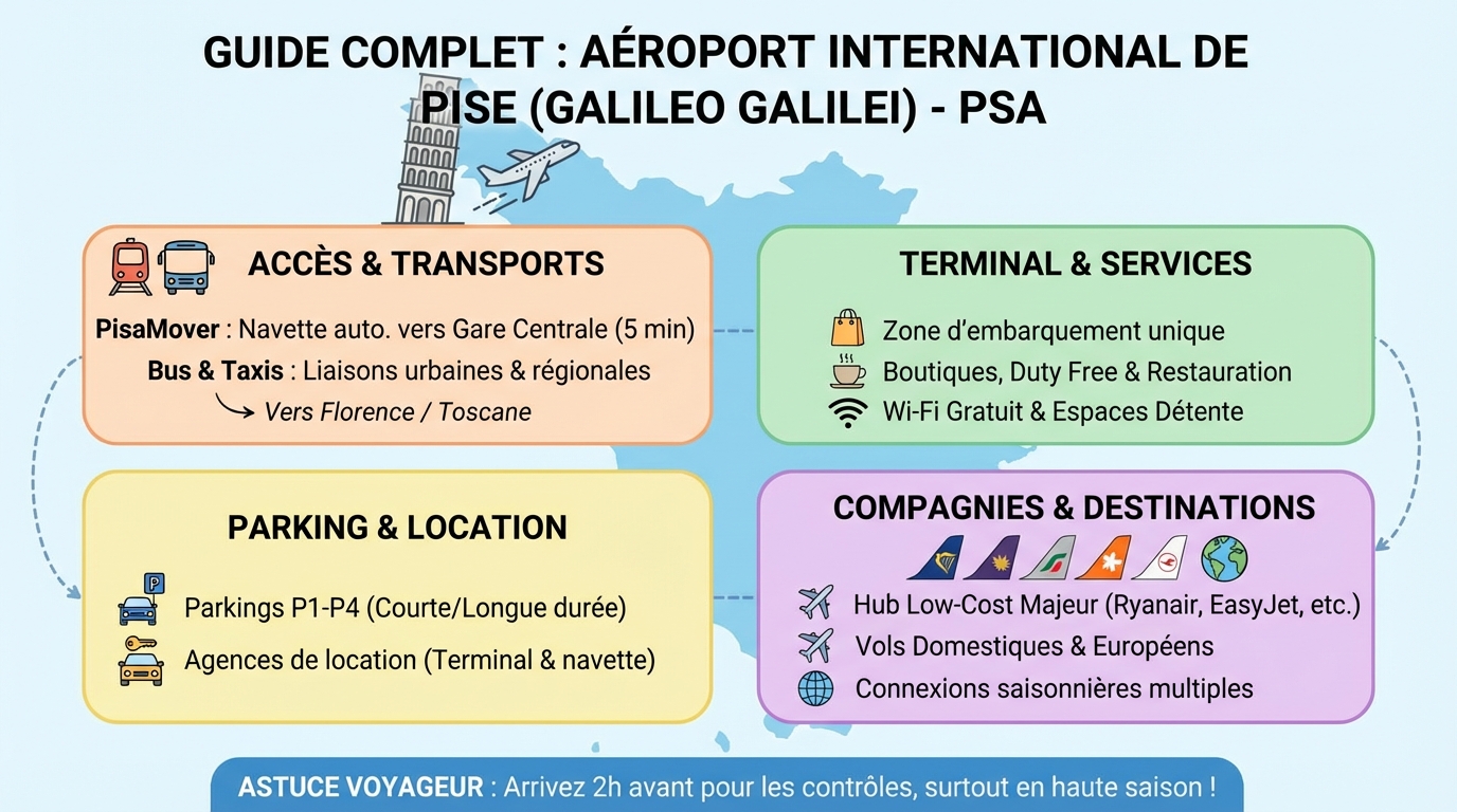 Comment se rendre à l'aéroport de Pise