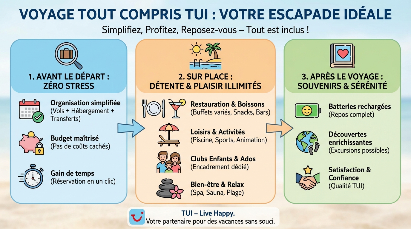 Les destinations populaires pour un séjour TUI
