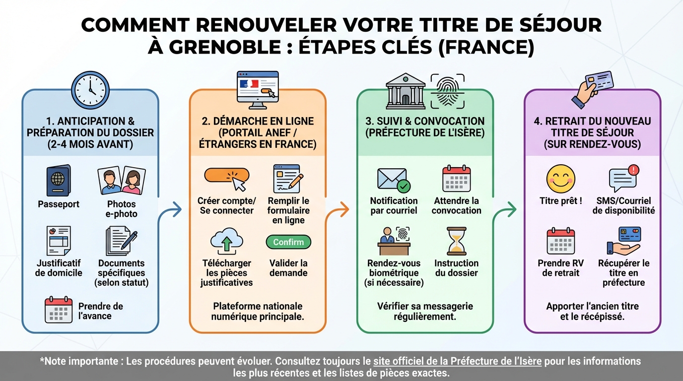 Étapes de la procédure