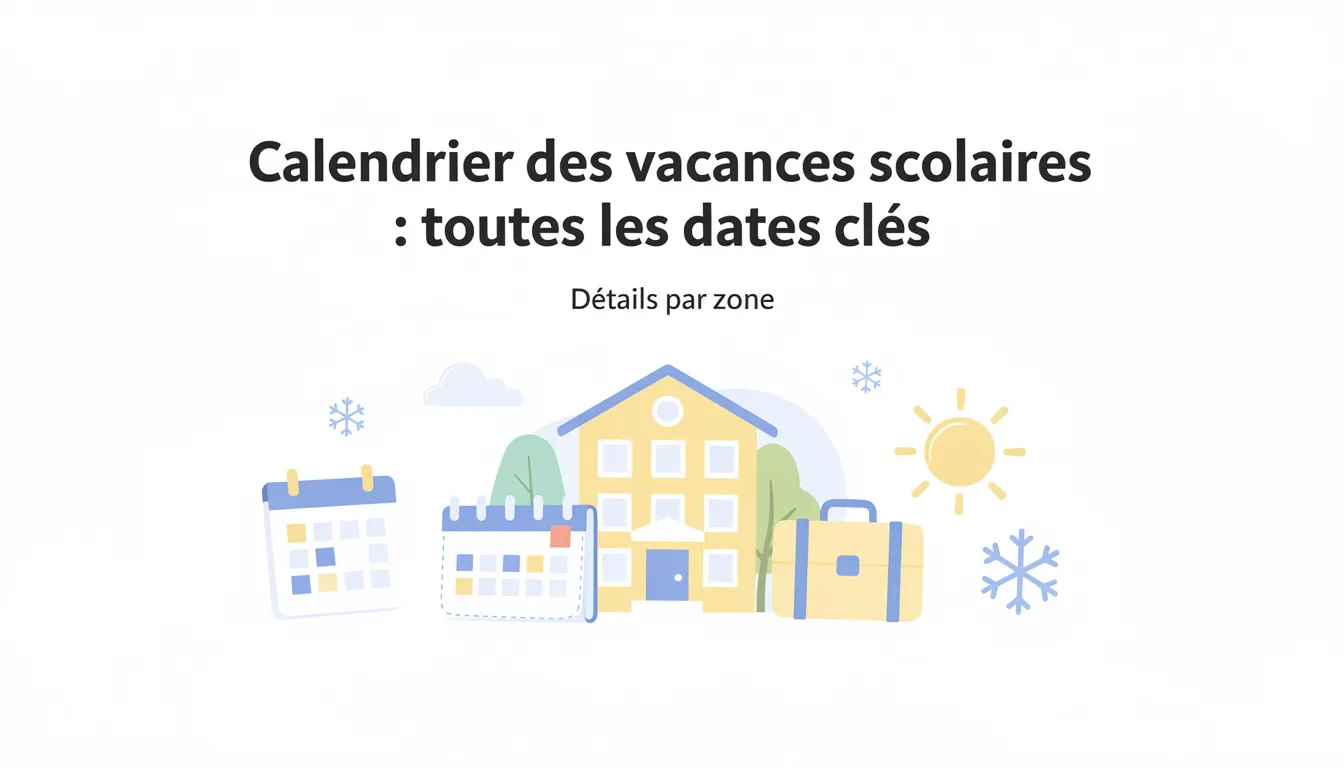 Calendrier des vacances scolaires : toutes les dates clés 1 Détails par zone
