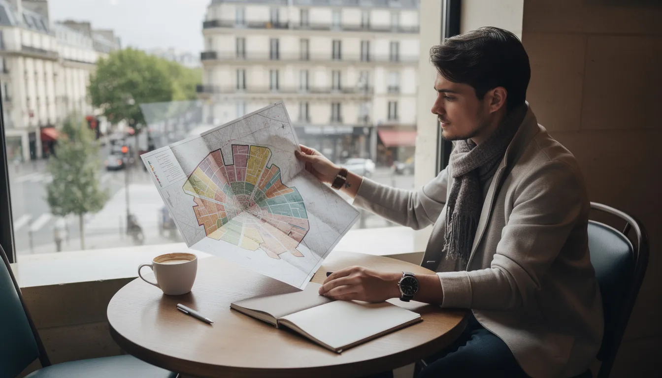 Découvrez la carte des arrondissements de paris