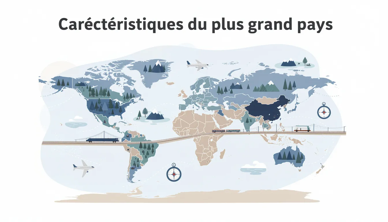 Caractéristiques du plus grand pays