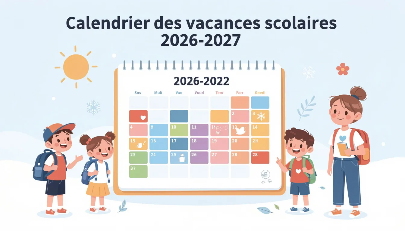 Calendrier des vacances scolaires 2026-2027