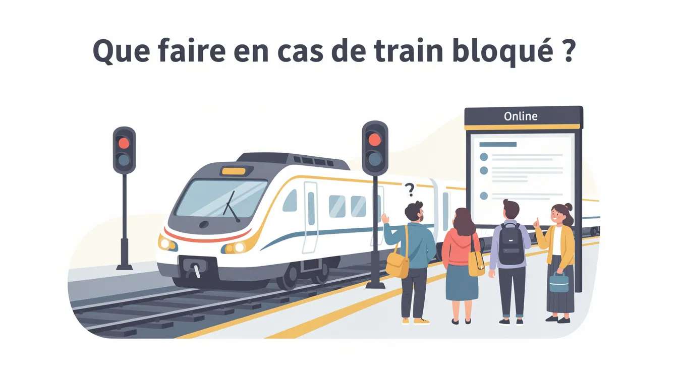 Que faire en cas de train bloqué ?