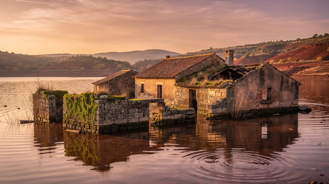Lac du salagou : le village englouti de celles enfin révélé